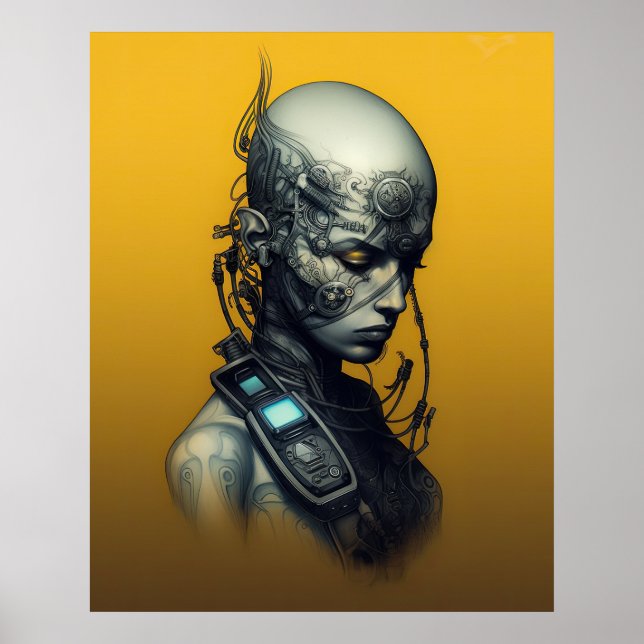 Cyborg Girl Cool Teen Poster (Vorne)