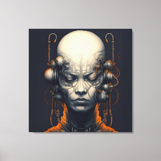 Cyborg Girl Dreamer Teen Leinwanddruck