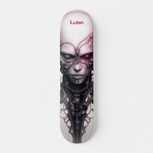 Cyborg Girl Fantastisch künstlerisch Skateboard