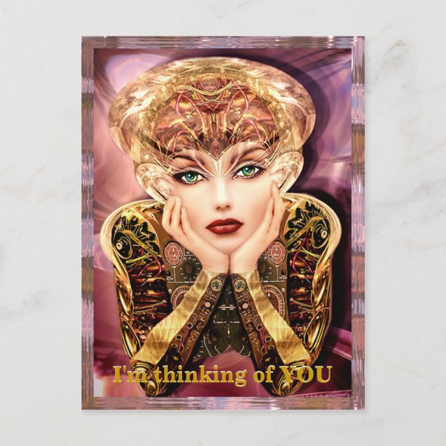 Cyborg-Installation individuell anpassbare Postkar Postkarte (Vorderseite)