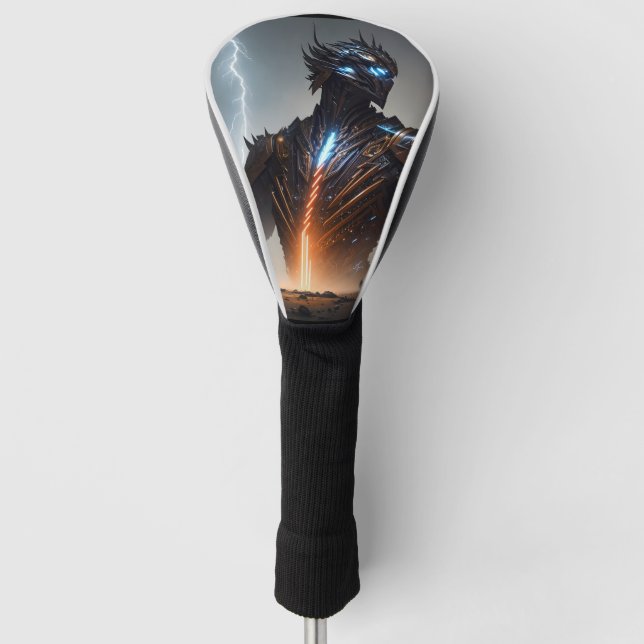 Cyborg-Krieger Golf Headcover (Vorderseite)