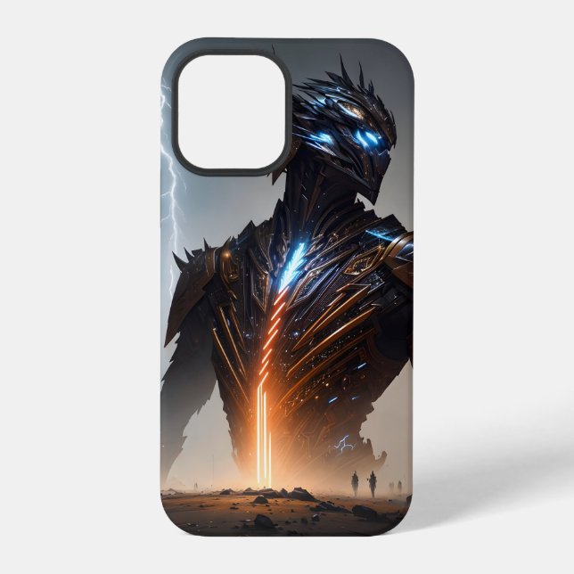 Cyborg-Krieger iPhone 12 Pro Hülle (Rückseite)