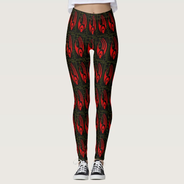 Cyborg Legs Cosplay Pattern Leggings (Vorderseite)