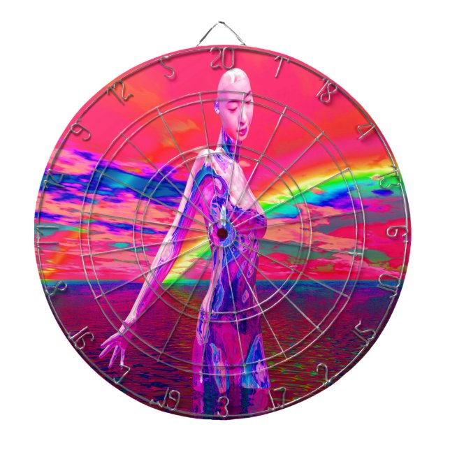 Cyborg Mask Dartscheibe (vorne)