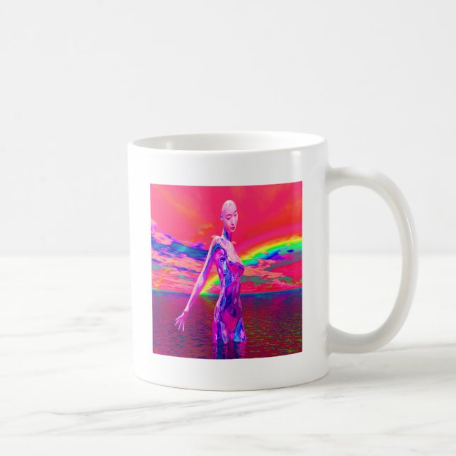 Cyborg Mask Kaffeetasse (Rechts)