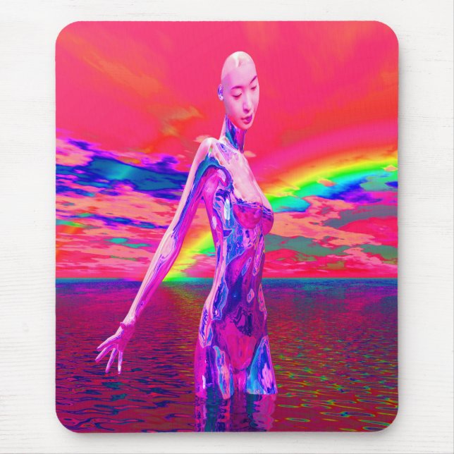 Cyborg-Maske Mousepad (Vorne)