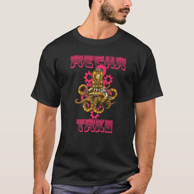 Cyborg-Mechanismus für den mechanischen Octopus be T-Shirt (Vorderseite)