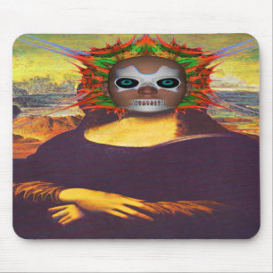 Cyborg Mona Lisa Mousepad