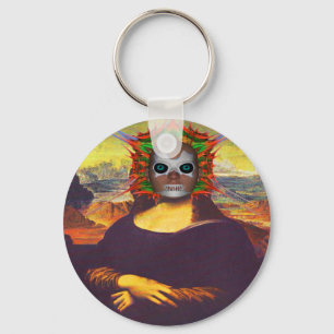 Cyborg Mona Lisa Schlüsselanhänger