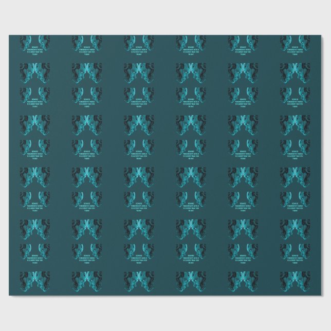 CYBORG-ROBOTERKOPF Crew Socks Geschenkpapier (Flach)