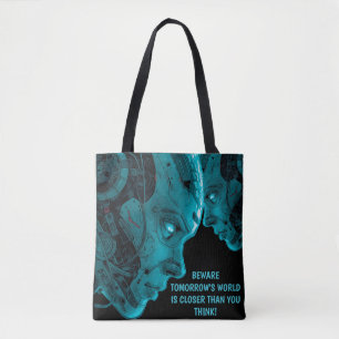 CYBORG-ROBOTERKOPF TASCHE