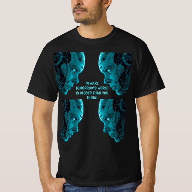 CYBORG ROBOTIC HEAD T-Shirt (Vorderseite)