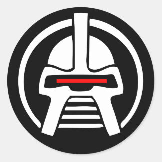 Cyborg Runder Aufkleber