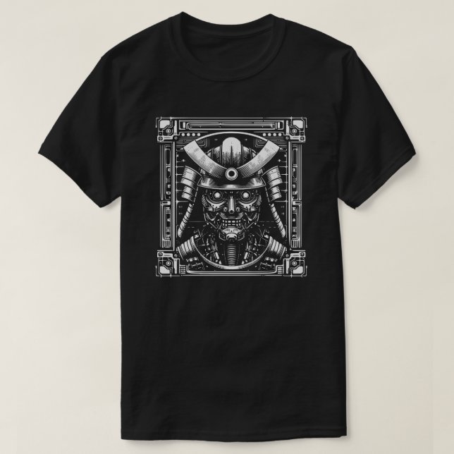 Cyborg Samurai T-Shirt (Design vorne)