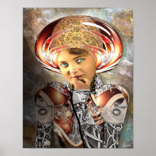 Cyborg Shayle Print Poster