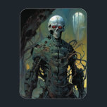 Cyborg Skeleton Futuristische Science Fiction Magnet<br><div class="desc">Fantasy,  Sci-fi & Horror Art von The Lunarium.</div>