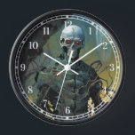 Cyborg Skeleton Futuristische Science Fiction Uhr<br><div class="desc">Fantasy Art Produkte von The Lunarium.</div>