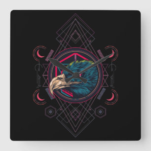 Cyborg Square Wall Clock Quadratische Wanduhr