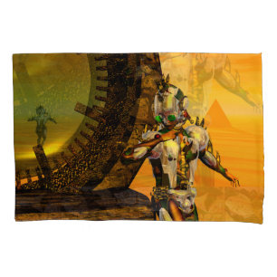 CYBORG TITAN, DESERT HYPERION Science Fiction Scif Kissenbezug