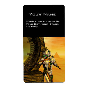 CYBORG TITAN IN HYPERION DESERT Sci-Fi