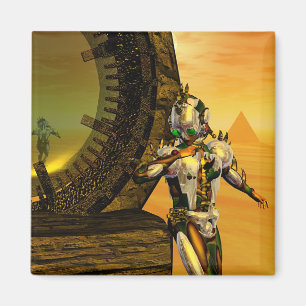 CYBORG-TITAN IN WÜSTE HYPERION Science Fiction, Magnet