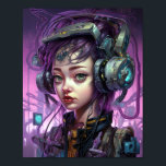Cyborg Woman Science Fiction Poster<br><div class="desc">Fantasy Art Produkte von The Lunarium.</div>