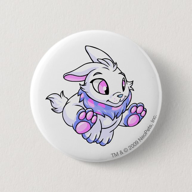 Cybunny Blau Button (Vorderseite)