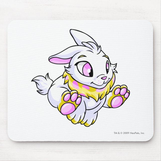 Cybunny Gelb Mousepad (Vorne)