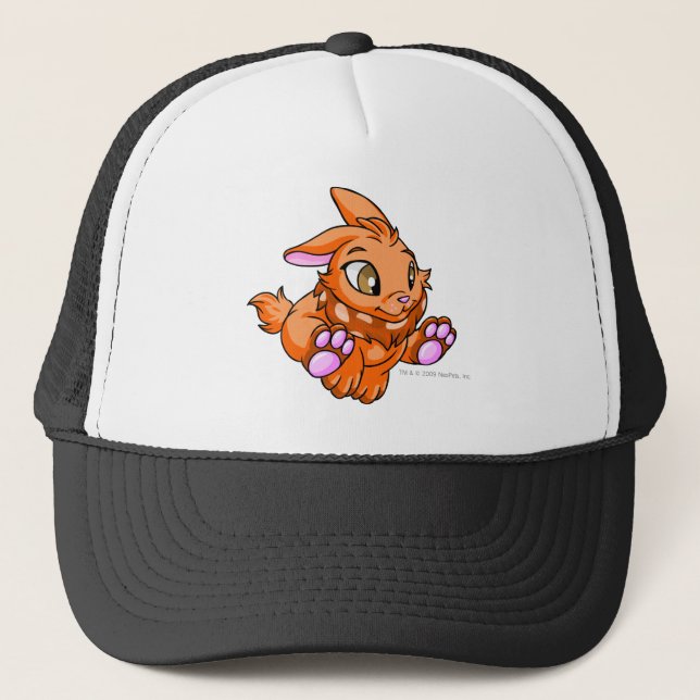 Cybunny Orange Truckerkappe (Vorderseite)