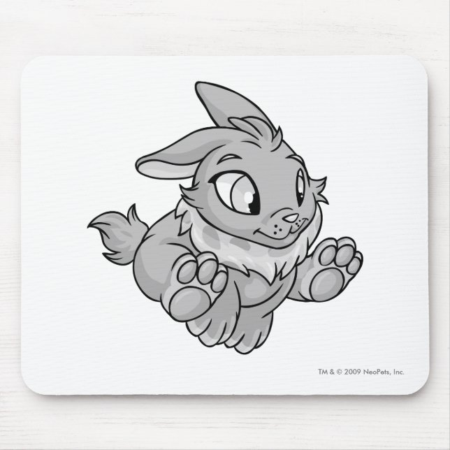 Cybunny Silber Mousepad (Vorne)