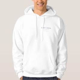 CYC Lila Logo - Weißer Kapuzenpullover Hoodie