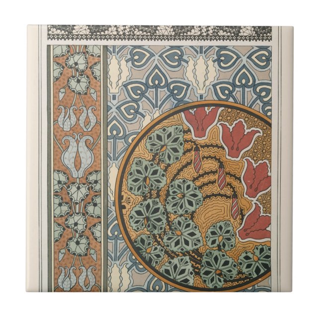 Cyclamen 3 von Maurice Pillard Verneuil Fliese (Vorderseite)