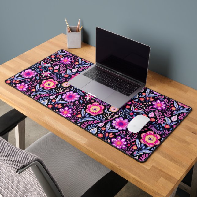 Cyclamen Floral Pattern Schreibtischunterlage (Büro 2)