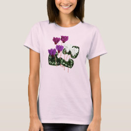 Cyclamen Flower 1800s T-shirt botanique Vintage