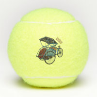 Cycle Rickshaw Cartoon Illustration