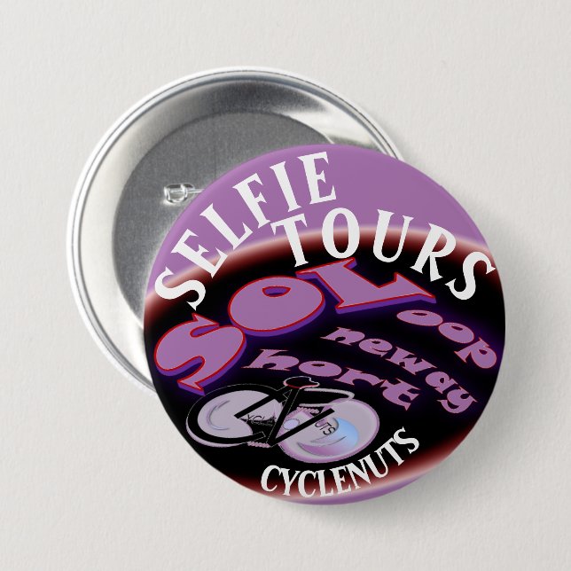 CycleNuts SOL Selfie Tours Button (Vorne & Hinten)
