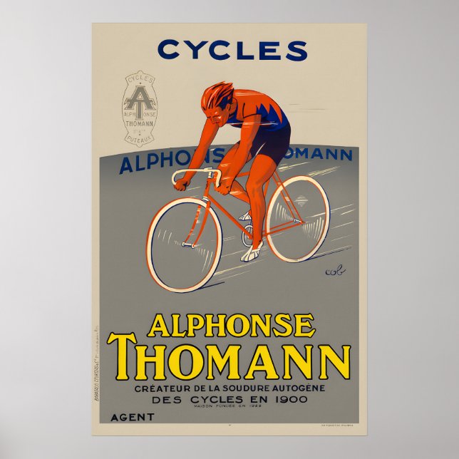 Cycles Alphonse Thomann Bicycle Poster (Vorne)