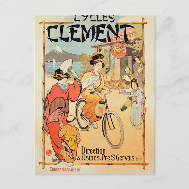 Cycles Clement Pre Saint-Gervais Postkarte (Vorderseite)