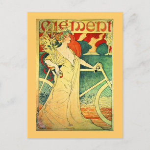 Cycles Clément Vintage-Fahrradposter Postkarte
