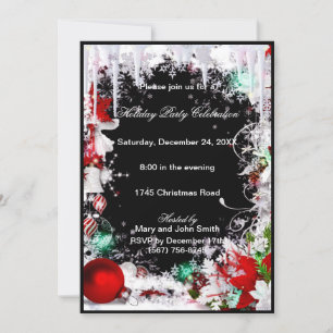 Cycles de glace Neige Noël Fête Invitation