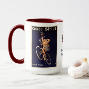 Cycles Gladiator Retro Vintag Cycling Add Name Tasse