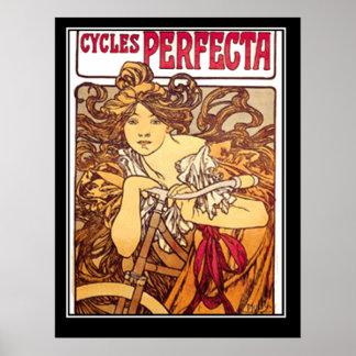 Cycles Perfecta affiche publicitaire vintage