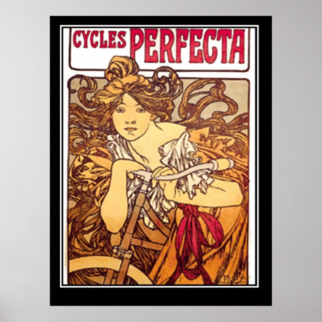 Cycles Perfecta affiche publicitaire Vintage (Devant)