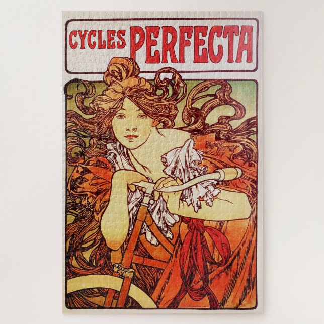 Cycles Perfecta von Alphonse Mucha (Vertikal)