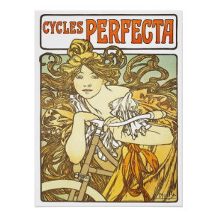 Cycles Perfecta von Alphonse Mucha Art Nouveau Poster