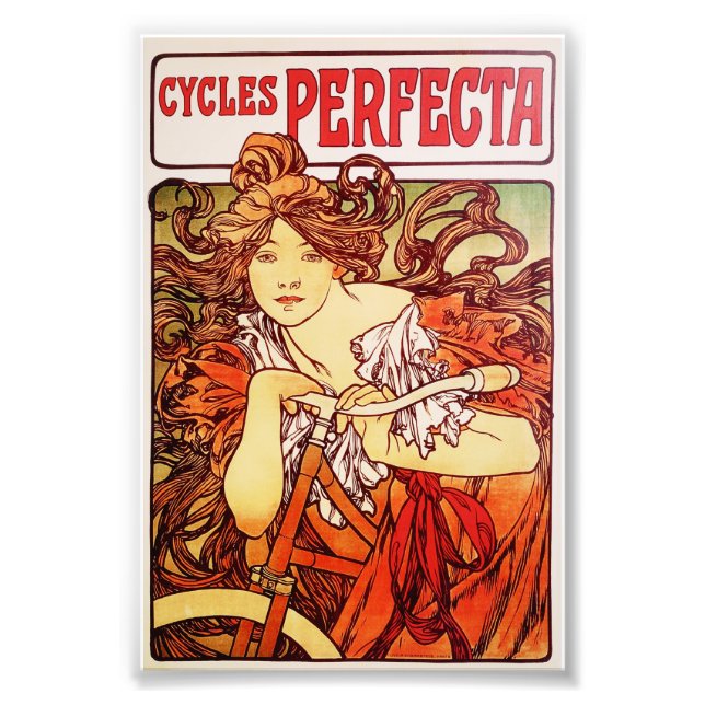 Cycles Perfecta von Alphonse Mucha Fotodruck (Vorne)
