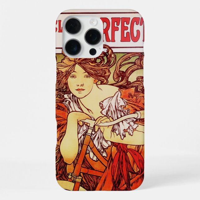Cycles Perfecta von Alphonse Mucha iPhone 16 Pro Max Hülle (Rückseite)