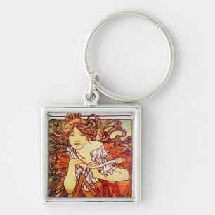 Cycles Perfecta von Alphonse Mucha Schlüsselanhänger