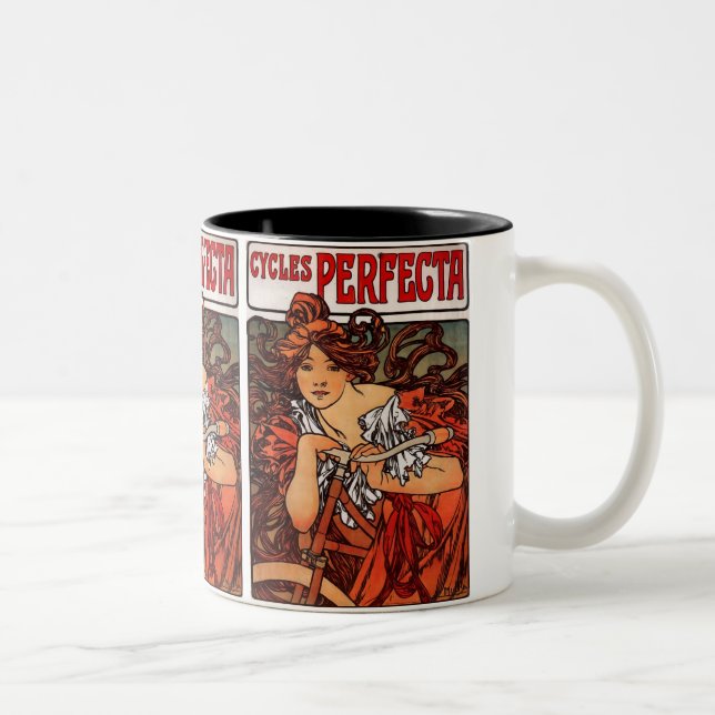 " Cycles Perfecta " Zweifarbige Tasse (Rechts)