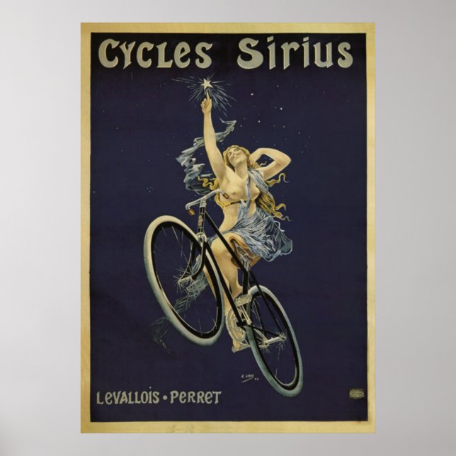 Cycles Sirius Vintag Bicycle Poster (Vorne)